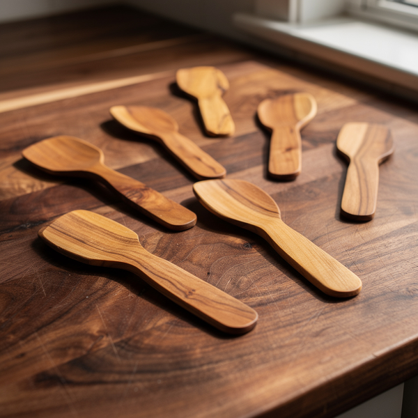 Olive Wood Mixing Spatula (7.6cm/3in)
