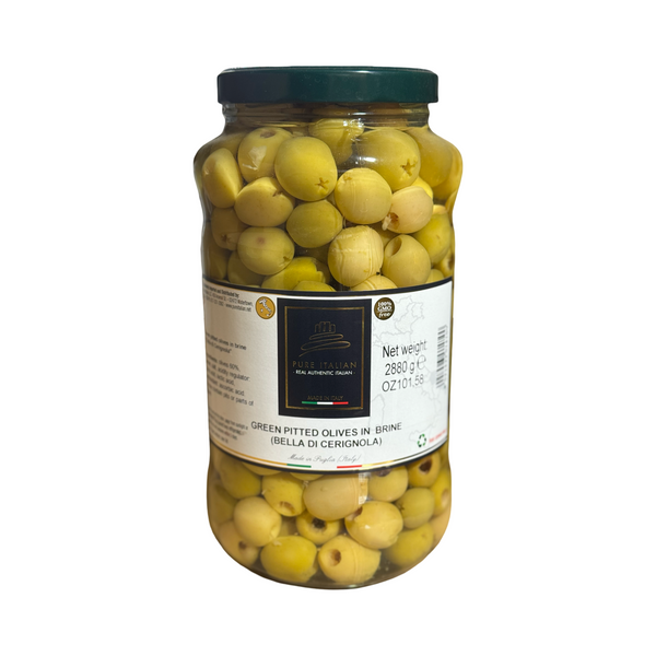 Italian Green Olives (Bella di cerignola) 6.4lbs Pitted
