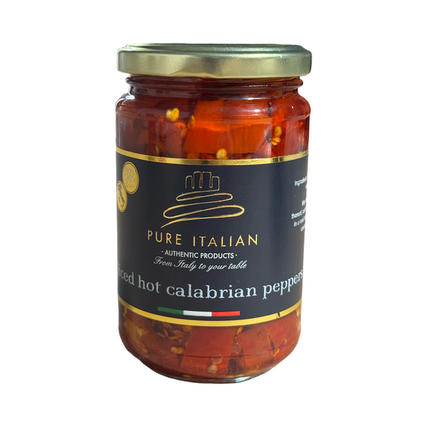 Sliced Hot Calabrian Peppers (10oz/285g)