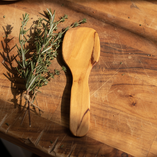 Olive Wood Mixing Spatula (7.6cm/3in)